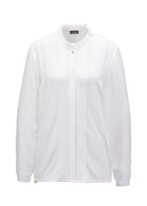 Langarmbluse GOLDNER "Kurzgr&ouml;&szlig;e Elegante Viskosebluse mit Stehkragen", Damen, Gr. 25, wei&szlig;, Obermaterial: 100% Viskose CV., normal, Sonstiges, Blusen Langarmbluse, Ohne