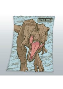 Kinderdecke Jurassic World "Jurassic World", bunt, B:130cm L:170cm, Polyester, Wohndecken, Kinderdecke, mit tollem Jurassic World Motiv