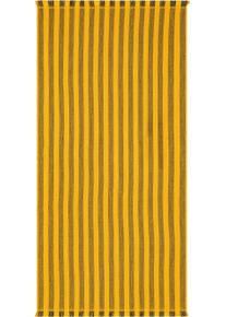 Strandtuch Egeria "Pestemal", gelb (sunny gelb), B:80cm L:180cm, gewebte Ware, Obermaterial: 65% Baumwolle, 20% Polyester, 15% Viskose, Handt&uuml;cher, Strandtuch, 80x180 cm, mit Fransen