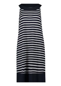Sommerkleid Betty Barclay "Sommerkleid ohne Arm", Damen, Gr. 48, EURO, blau (dunkelblau, wei&szlig;), Obermaterial: 95% Viskose CV. 5% Elasthan EL., Kleider Sommerkleid