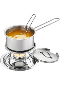 Sauteuse Gefu "CALORIC SET", silber, B:13cm H:16cm L:24cm, T&ouml;pfe, Sauteuse, Set mit St&ouml;vchen