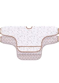 L&auml;ssig L&auml;tzchen L&Auml;SSIG "Tiny Farmer, Goose", Baby, bunt (wei&szlig;, helllila), Polyester, L&auml;tzchen L&auml;tzchen, lang&auml;rmelig, mit integriertem Auffangschutz; PETA-approved vegan