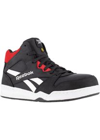 Sicherheitsstiefel Reebok "High Top Sneaker" Gr. 41, schwarz (schwarz, rot), 41, Obermaterial: 50% Rindsleder Leather cow. 50% Lammleder LEL., Schuhe, Sicherheitsstiefel