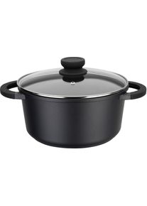 Kochtopf GSW "SilcoGuss noir", schwarz, H:12cm &Oslash;:24cm, T&ouml;pfe, Kochtopf, Induktion