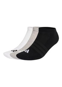Sneakersocken adidas originals "Socken Cushioned Essentials Low Socks 3er Pack", Damen, Gr. 46-48, bunt (schwarz, grau, wei&szlig;), Obermaterial: 60% Baumwolle CO. 37% Polyester PES. 2% Elasthan EL. 1% Polyamid PA., Socken Sneakersocken