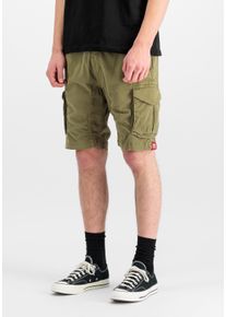 Shorts Alpha Industries "Cotton Twill Jogger Short", Herren, Gr. XXL, Normalgr&ouml;&szlig;en, gr&uuml;n (olive), Obermaterial: 98% Baumwolle, 2% Elastan, Hosen Shorts