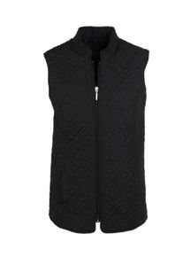 Kurzweste GOLDNER "Kurzgr&ouml;&szlig;e Elegante &Uuml;bergangsweste, Stehkragen", Damen, Gr. 24, schwarz, Obermaterial: 100% Polyester PES., normal, Westen Kurzweste, Ohne