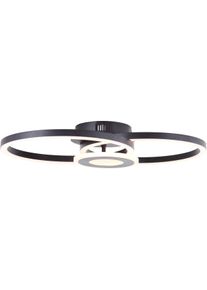 Brilliant LED Deckenleuchte "Avanza", schwarz, H: 8cm, Leuchten, LED-Profilleuchte, 30 x 52 cm, 2900 lm, 3000 K, schwenkbar, schwarz, LED Deckenleuchte