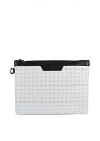 Jimmy Choo Derek clutch Wit
