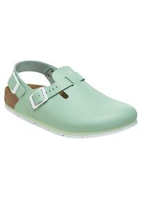 Clog Birkenstock "Tokio Pro", Damen, Gr. 40, gr&uuml;n, Obermaterial: 50% Rindsleder Leather cow. 50% Lammleder LEL., Schuhe Clog
