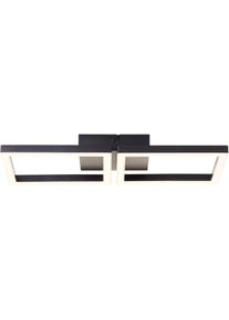 Brilliant LED Deckenleuchte "Nuvela", schwarz, H: 4cm, Leuchten, LED-Profilleuchte, 20 x 41 x 5 cm, 2300 lm, 3000 K, Metall, schwarz, LED Deckenleuchte