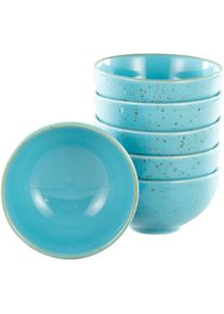 Dipschale Creatable "NATURE COLLECTION", blau (mittelblau), &Oslash;:11,5cm, Steinzeug, Sch&uuml;sseln, Dipschale, Snackschale, &Oslash; 11,5 cm