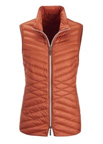 Kurzweste GOLDNER "Kurzgr&ouml;&szlig;e Taillierte Daunenweste, leicht gef&uuml;ttert", Damen, Gr. 25, orange (terrakotta), Obermaterial: 100% Polyamid PA., Modisch, Westen Kurzweste, Mit taillenformenden Steppmuster