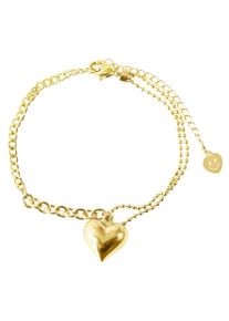 Adelia&acute;s Armband ADELIA&acute;S "Damen Armband &iquest; Herz aus Edelstahl 17 cm" Gr. 17, gold, Armb&auml;nder, Damen, Edelstahl, Armband