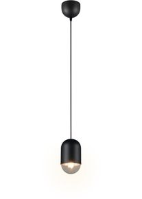 REALITY LEUCHTEN Pendelleuchte "NARA, H&auml;ngelampe inkl. Leuchtmittel 1x E27 806 Lumen 2700K warmwei&szlig;", schwarz matt, 1, &Oslash; 10,5cm H: 150cm, 2 Stk., Leuchten, H&auml;ngeleuchte in schlichtem Design &Oslash; 11cm, Leuchtmittel wechselbar, Pendelleuchte