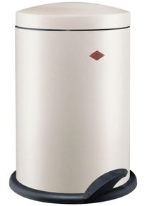 M&uuml;lleimer Wesco "116 Alpha", beige (sand matt), B:30cm H:42,5cm T:30cm, Stahlblech, M&uuml;lleimer, M&uuml;lleimer, Tretabfallsammler, 13 Liter