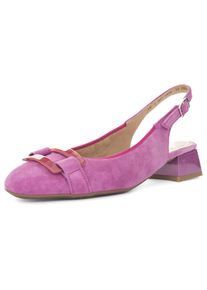 Slingpumps Ara "GRAZ", Damen, Gr. 3,5 (36), lila (orchidee), Veloursleder, unifarben, Schuhe Slingpumps, Sling Pumps, Festtagssschuh mit Blockabsatz, H-Weite
