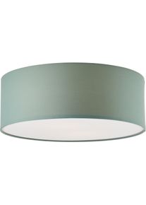 OTTO HOME Deckenleuchte "Stellan", gr&uuml;n (jade), 2, &Oslash; 45cm H: 16cm, 1 Stk., Leuchten, Deckenlampe Stoff Textilschirm &Oslash; 45cm, Deckenleuchte