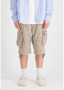 Shorts Alpha Industries "Jet Short", Herren, Gr. 28, Normalgr&ouml;&szlig;en, beige (vintage sand), Obermaterial: 100% Baumwolle, Hosen Shorts