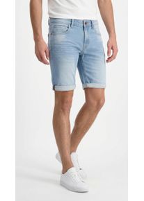 Jeansshorts Cars Jeans "SEATLE Short", Herren, Gr. 3XL, N-Gr, blau (bleached used), Web, Obermaterial: 86% Baumwolle, 13% Polyester, 1% Elasthan, unifarben, regular fit, Jeans Jeansshorts