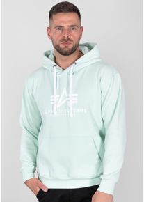 Hoodie Alpha Industries "Basic Hoodie BL", Damen, Gr. XS, gr&uuml;n (mint), Obermaterial: 80% Baumwolle, 20% Polyester, regular fit, Sweatshirts Hoodie