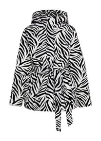 Faina Gewatteerd jack met zebraprint Dames Witte zebra