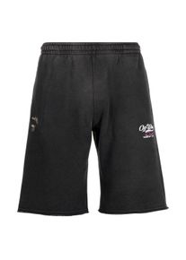 Off-White Unisex Wave Off Sweat Shorts voor volwassenen (Zwart)