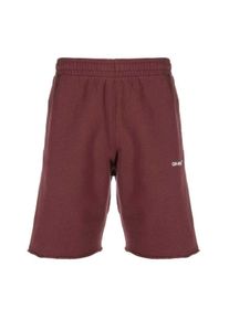 Off White Unisex Helvetica Sweat Shorts voor volwassenen (Bourgondi&euml;)