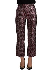 House of Holland Women's Multicolor Floral Jacquard Flared Cropped Pants