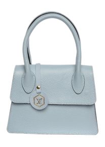 Luisa Vannini Turquoise Rundleer Tas
