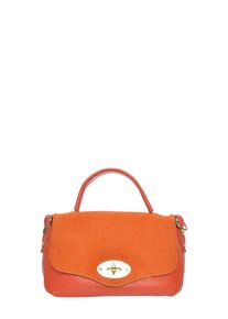 Roberta M Oranje Rundleer Tas