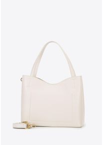 Wittchen Dames leren shopper met portemonnee, cr&egrave;me, natuurlijk leer