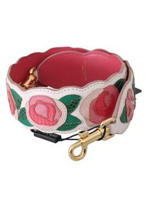 Dolce & Gabbana Roze Rozen Leren Tas Accessoire Schouderriem