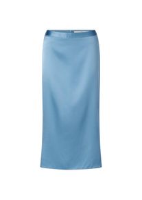 LANIUS Damenrock Seidensatin Mittelblau 40