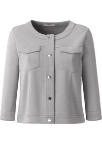 Heine Damen Shirtjacke steingrau Gr&ouml;&szlig;e 42