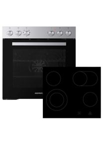 respekta Herdset HS2201-26 Jamie Schwarz/Edelstahlfarben