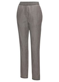 H.I.S. Damen Jogger Pants in grau ,Gr&ouml;&szlig;e 32/34, Witt, 65% Lyocell, 35% Baumwolle