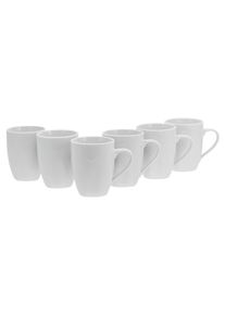 Creatable Kaffeebecherset Wei&szlig;, 6-teilig