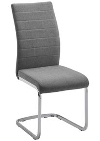 Schwingstuhl Lennard Hellgrau Webstoff Gepolstert