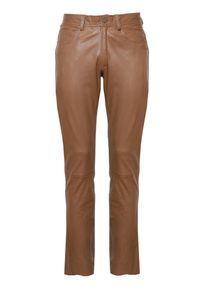 Lederhose JCC "Lederhose 31020354", Herren, Gr. 52, EURO, braun (cognac), Obermaterial: 100% Lammnappaleder LANA., Hosen Lederhose