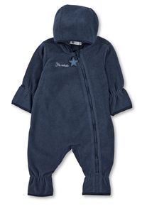 Fleeceoverall Sterntaler "Overall Fleece", Kinder, Gr. 62, EURO, blau (blau meliert), Obermaterial: 100% Polyester PES., Overalls Fleeceoverall
