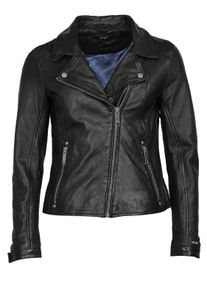 Lederjacke Maze "Lederjacke 42021206", Damen, Gr. M, schwarz, Obermaterial: 100% Lammleder LEL. Futter: 100% Baumwolle CO., Jacken Lederjacke