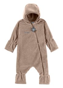 Fleeceoverall Sterntaler "Overall Fleece", Kinder, Gr. 80, EURO, beige, Obermaterial: 100% Polyester PES., Overalls Fleeceoverall
