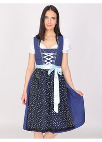 Dirndl JCC "Dirndl 31023115", Damen, Gr. 54, EURO, blau (navy), Obermaterial: 100% Baumwolle CO. Futter: 100% Baumwolle CO., Kleider Dirndl