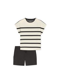 Schiesser r&ouml;vidnadr&aacute;gos pizsama - nő - m&eacute;ret 38 - feh&eacute;r/cs&iacute;kos