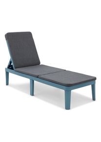 Tchibo - Zusammenklappbare Gartenliege - 188x49,5x32,5cm - blau - Polypropylen / Fiberglas / Polyester
