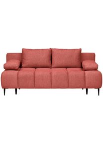 Mid.you , Koralle , Textil , F&uuml;llung: Hohlfaser,Hohlfaser , 90x95x204 cm , Liegefunktion , Wohnzimmer, Sofas & Couches, Sofas, 2er Sofas