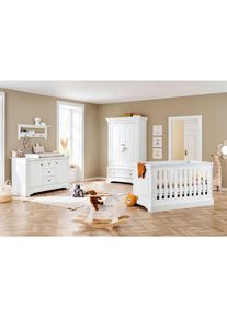 Pinolino , Wei&szlig; , Holzwerkstoff , 1 F&auml;cher , 3 Schublade(n) Schubladen , zum Juniorbett umbaubar, h&ouml;henverstellbar, Sprossen mit Normabstand, Aufbauanleitung im Karton, Lattenrost inklusive, Schlupfsprossen , Kinder- & Jugendzimmer, Komplette Jugendzimmer