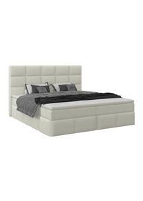 M&Ouml;BELIX M&ouml;belix , Champagner , Textil , H2 , 180x200 cm , Matratze, mit Schubk&auml;sten , Schlafzimmer, Betten, Polsterbetten