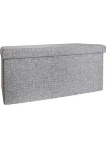 ECHTWERK Sitzbox Grau Kunststoff Faltbar mit Stauraum